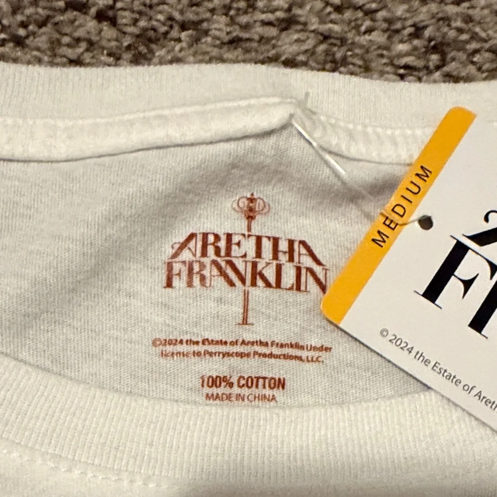 Aretha Franklin Graphic Tee - White